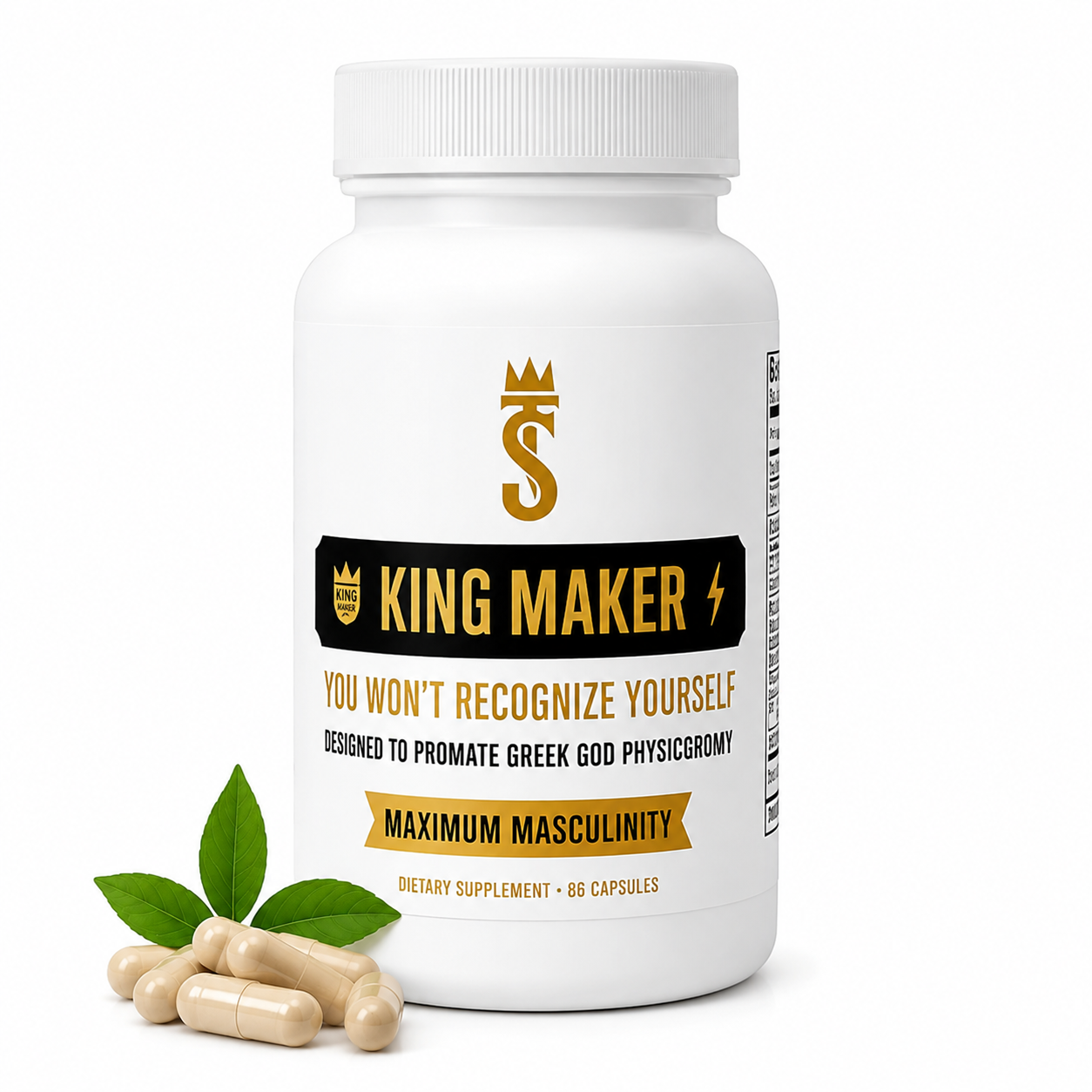 King Maker® – Suplemento Masculino 13 en 1 | Fuerza, Energía y Testosterona Natural