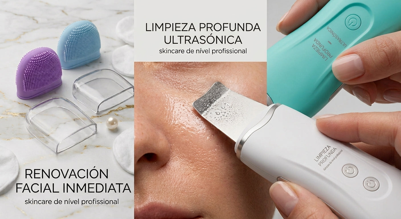 Espátula Facial Ultrasónica Ionizante – Limpieza Profunda Anti-Edad