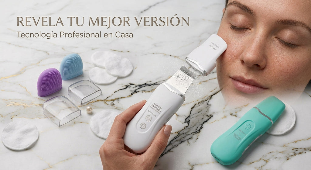 Espátula Facial Ultrasónica Ionizante – Limpieza Profunda Anti-Edad