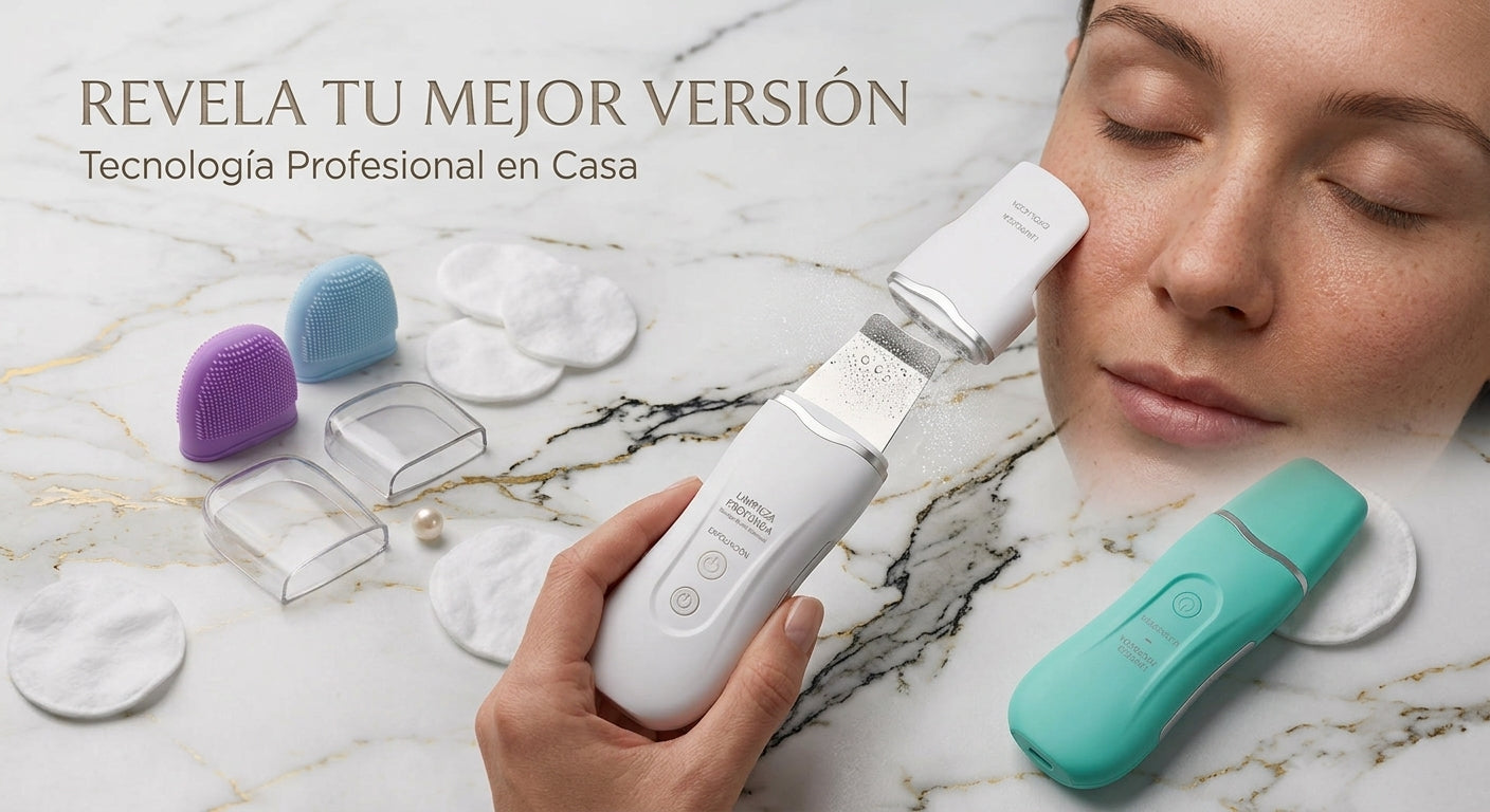 Espátula Facial Ultrasónica Ionizante – Limpieza Profunda Anti-Edad